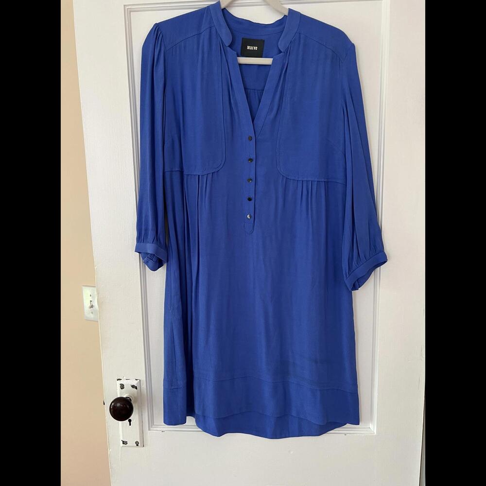 Anthropologie Maeve Tunic Dress Royal Blue Size Small/4